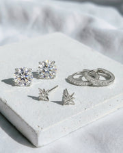 925 Sterling Silver Earring Set of 3