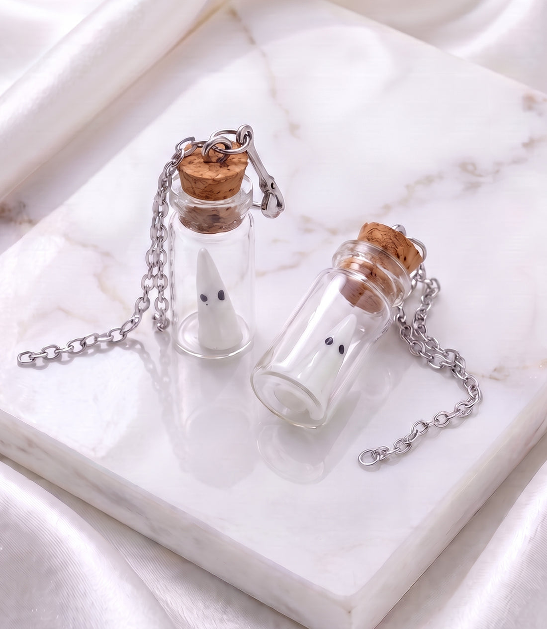 Glow in the Dark Ghost Halloween Earrings