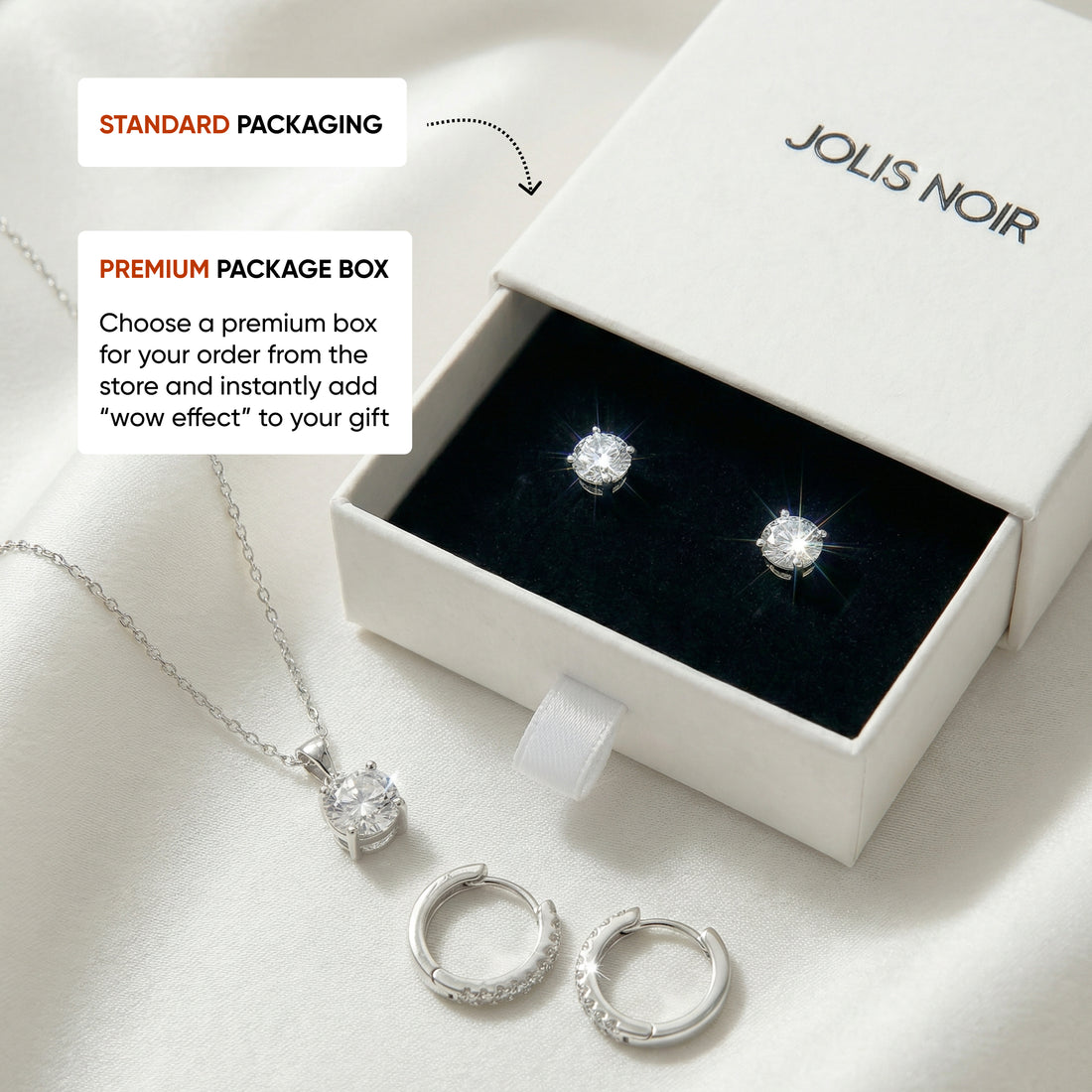 925 Sterling Silver Earring Set of 3