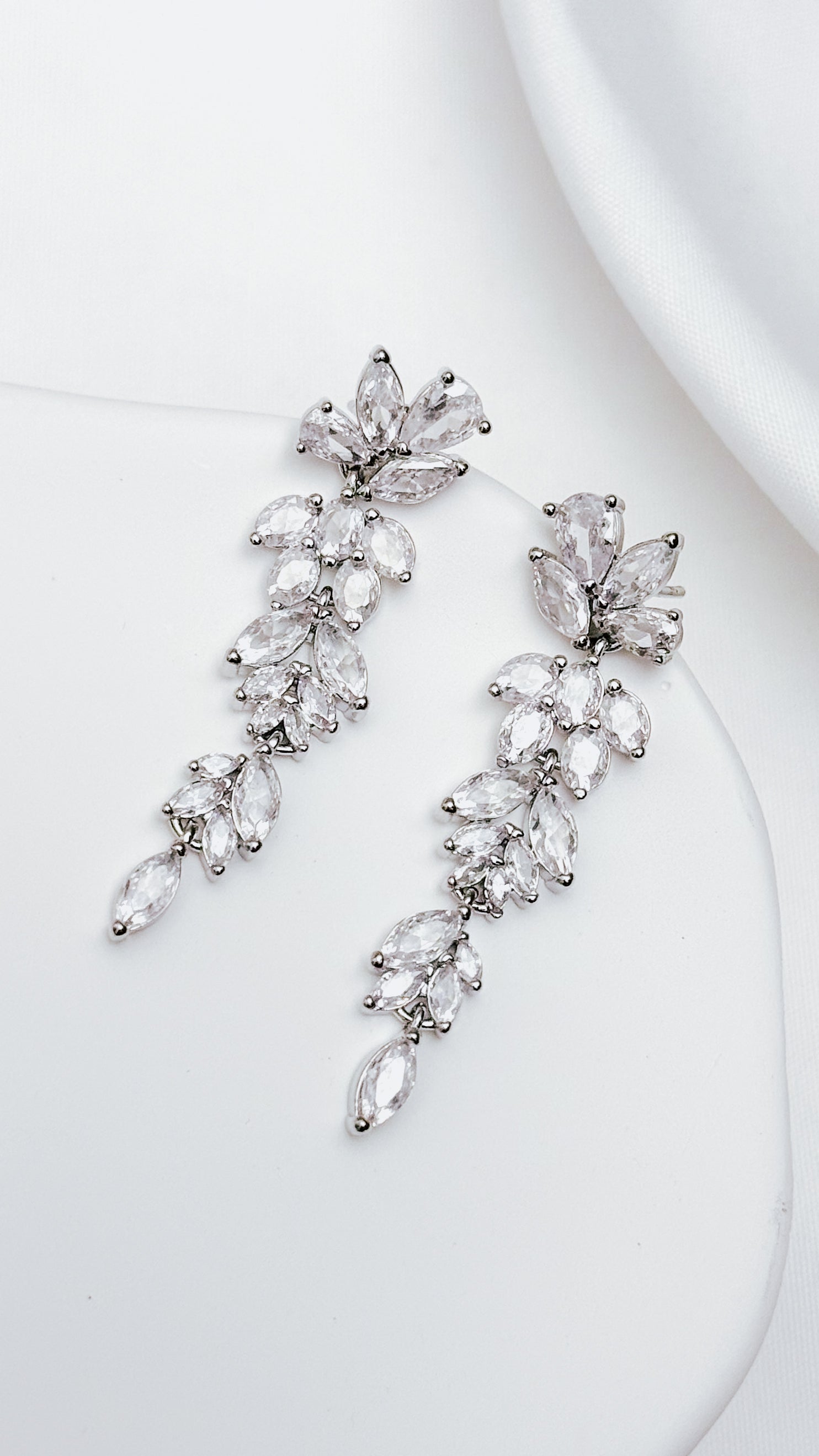 Crystal Dangle Drop Statement Earrings
