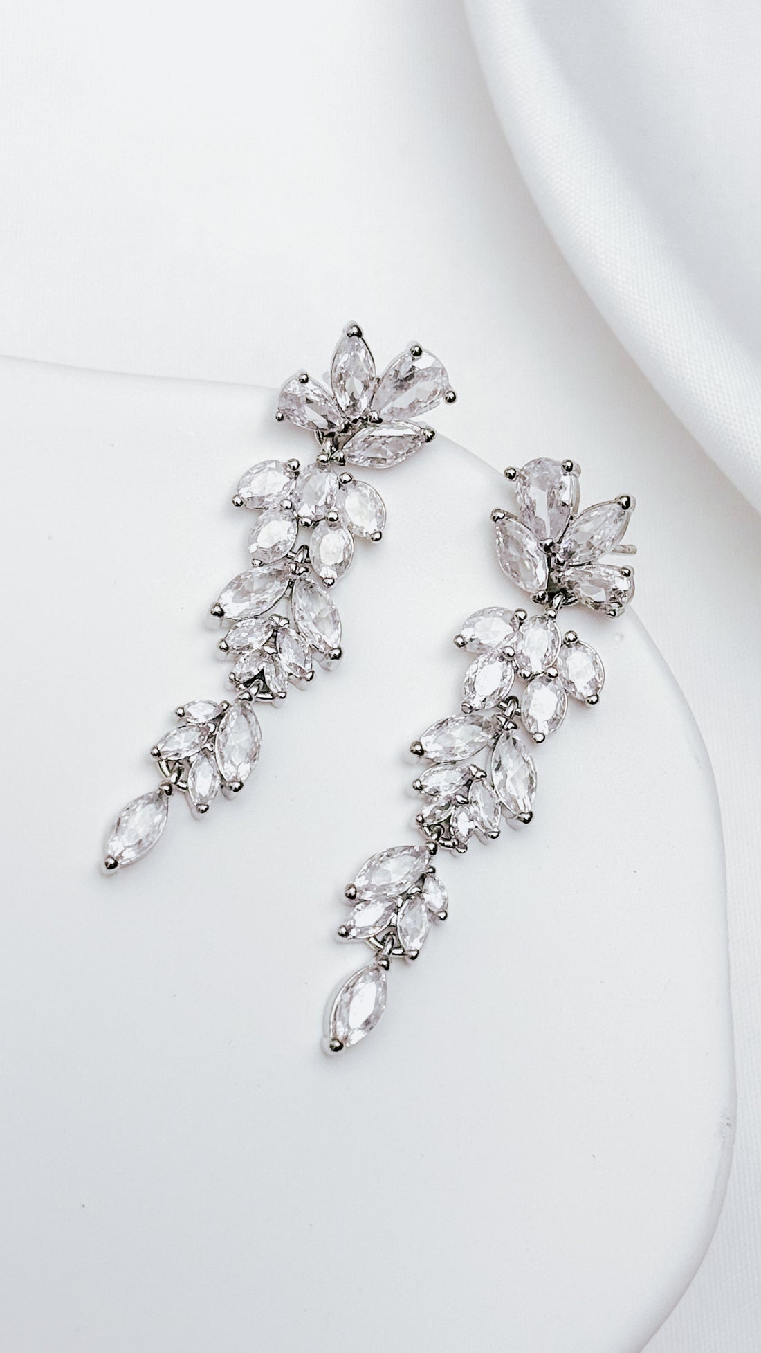 Crystal Dangle Drop Statement Earrings