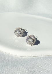 VVS1 Moissanite Earrings 925 Sterling Silver 0.8ct