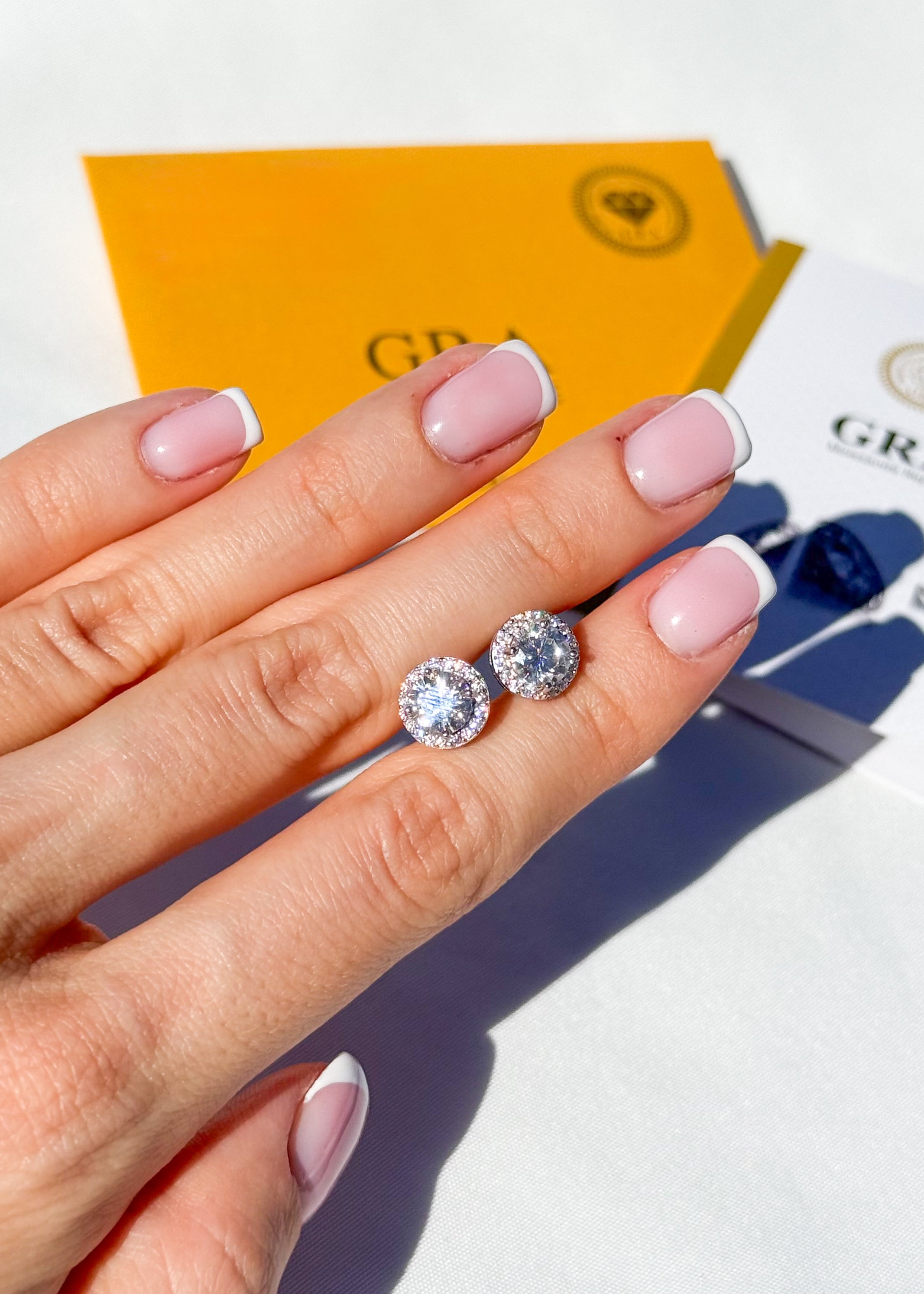 VVS1 Moissanite Earrings 925 Sterling Silver 0.8ct