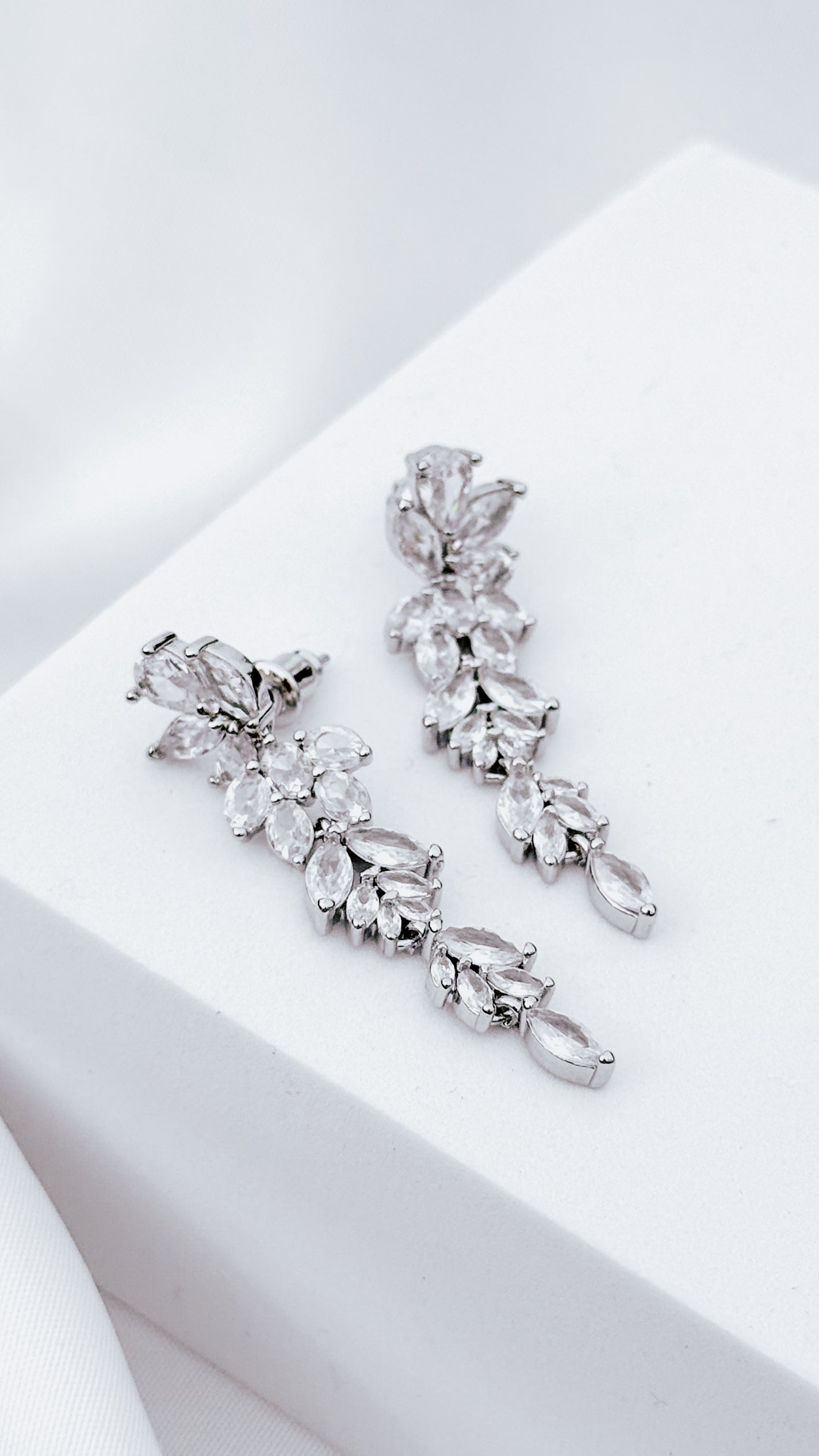 Crystal Dangle Drop Statement Earrings