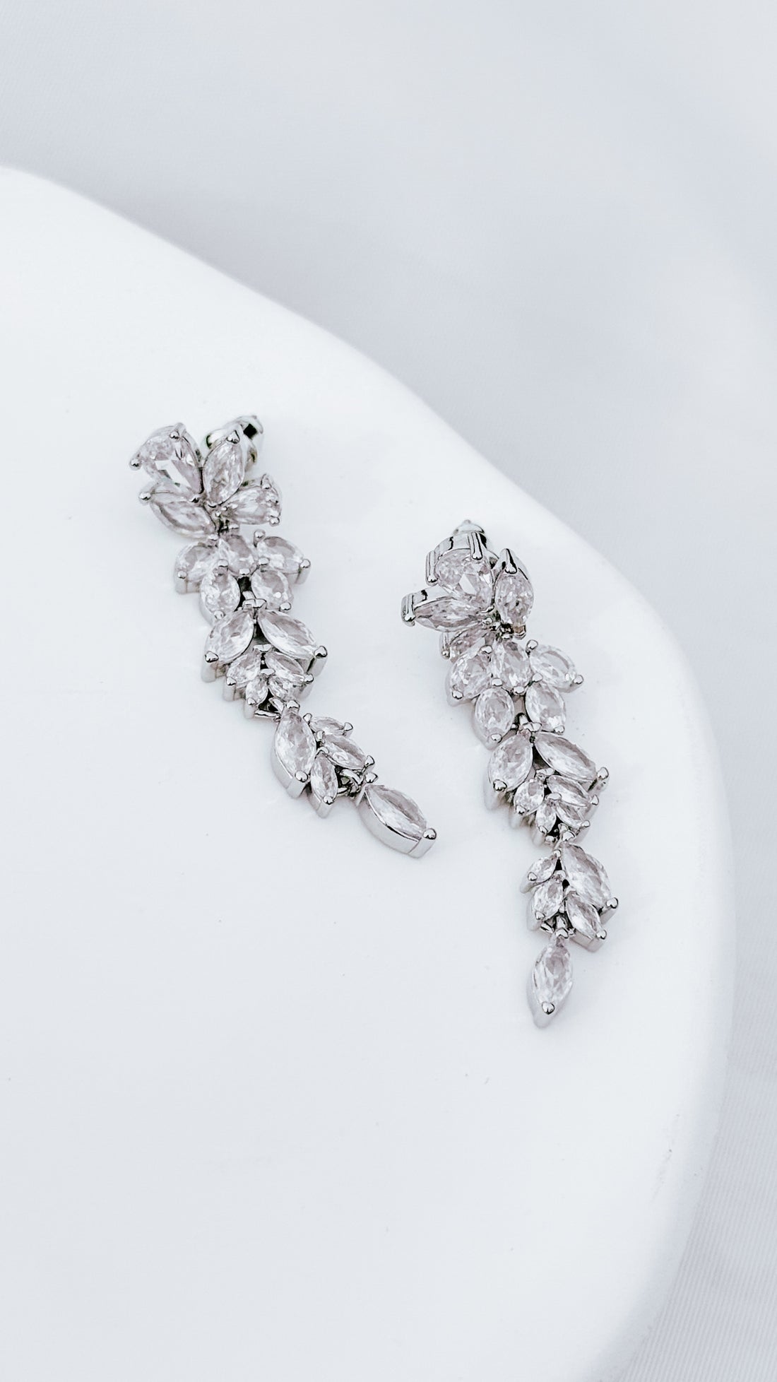 Crystal Dangle Drop Statement Earrings