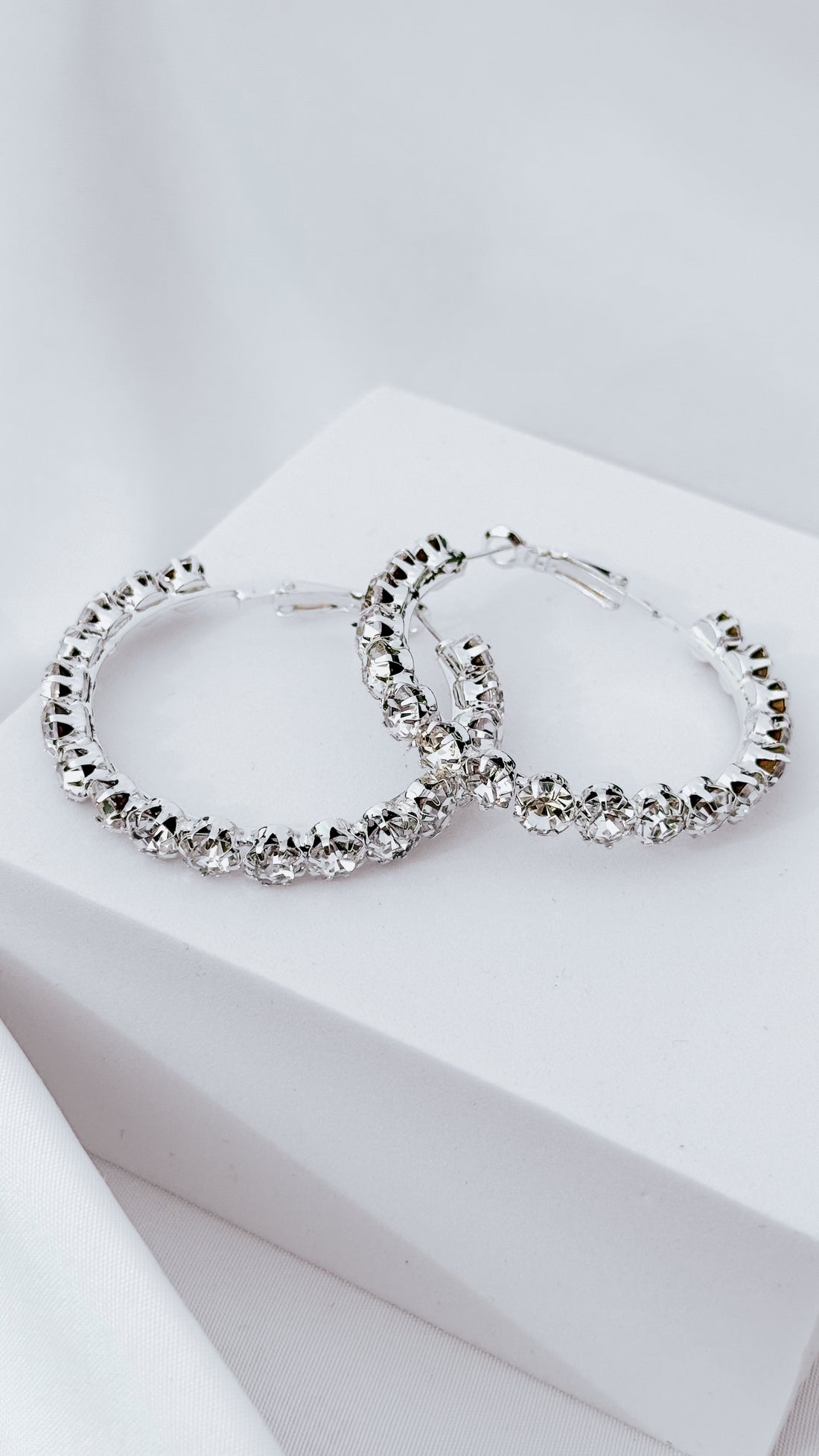 45mm Round Cut Hoop Earrings