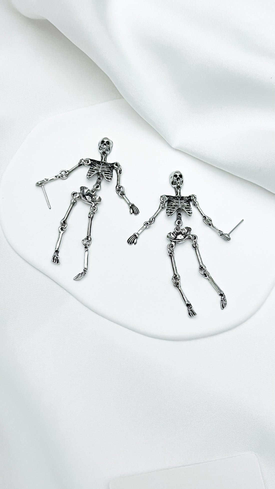 Gothic Skull Skeleton Earrings