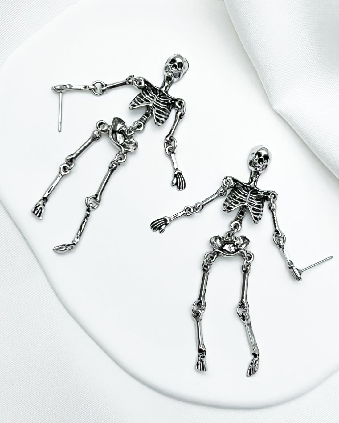 Gothic Skull Skeleton Earrings