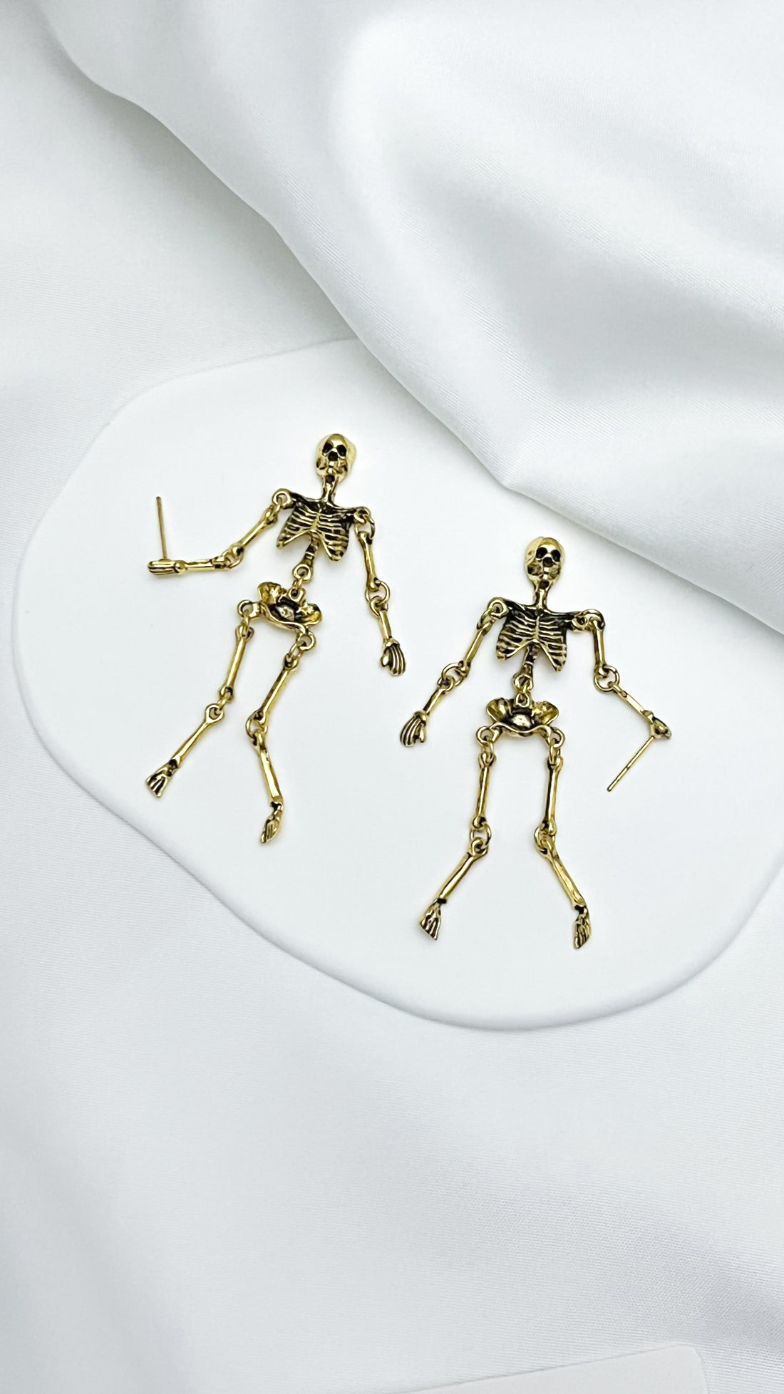 Gothic Skull Skeleton Earrings