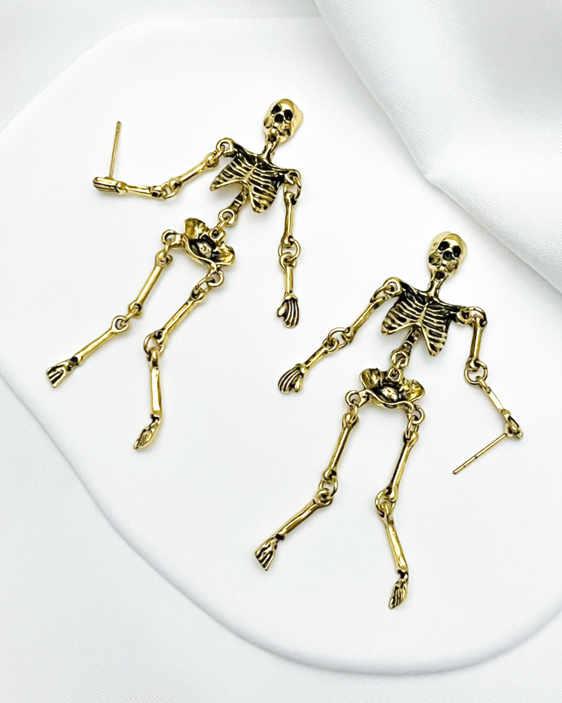 Gothic Skull Skeleton Earrings