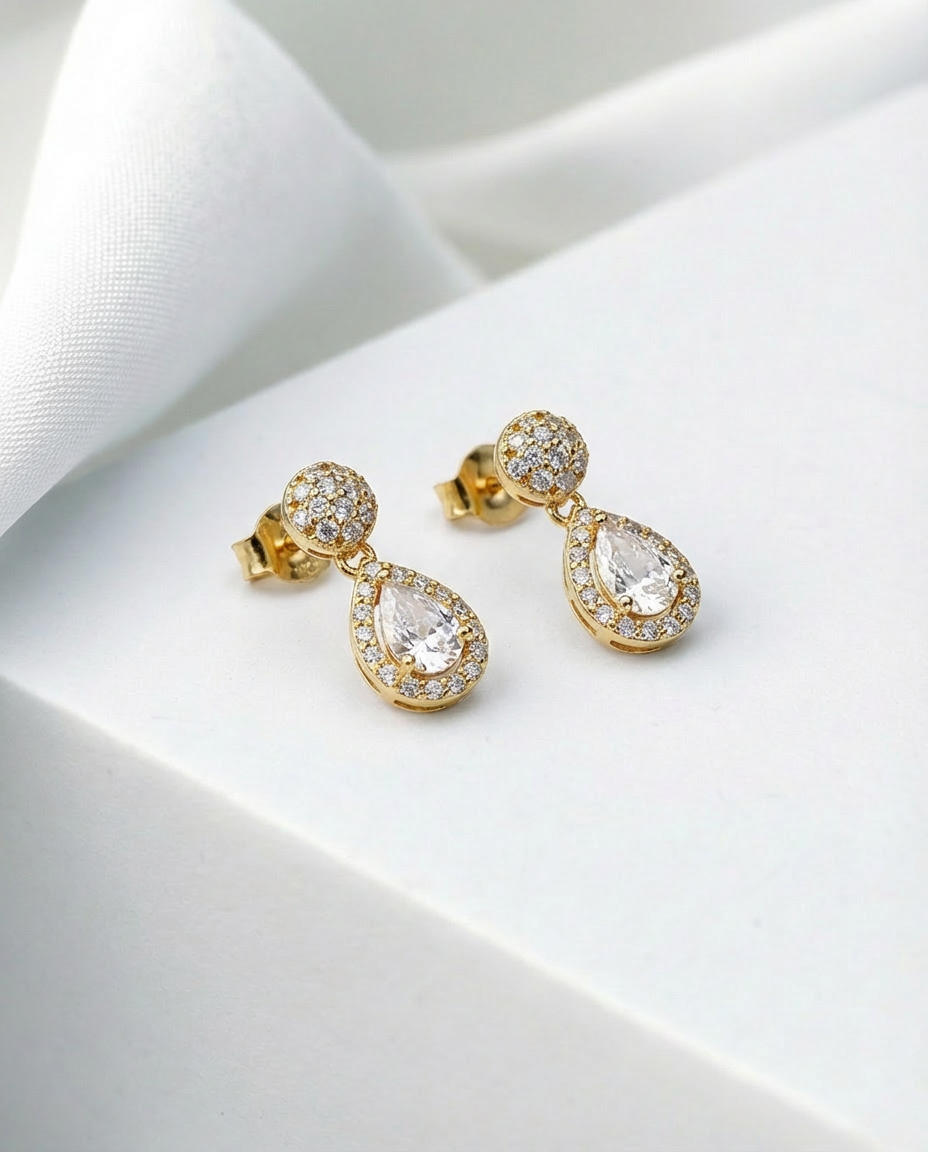 Dainty Gold Drop Earrings