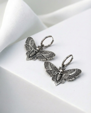 Death’s Head Moth Dangle Earrings