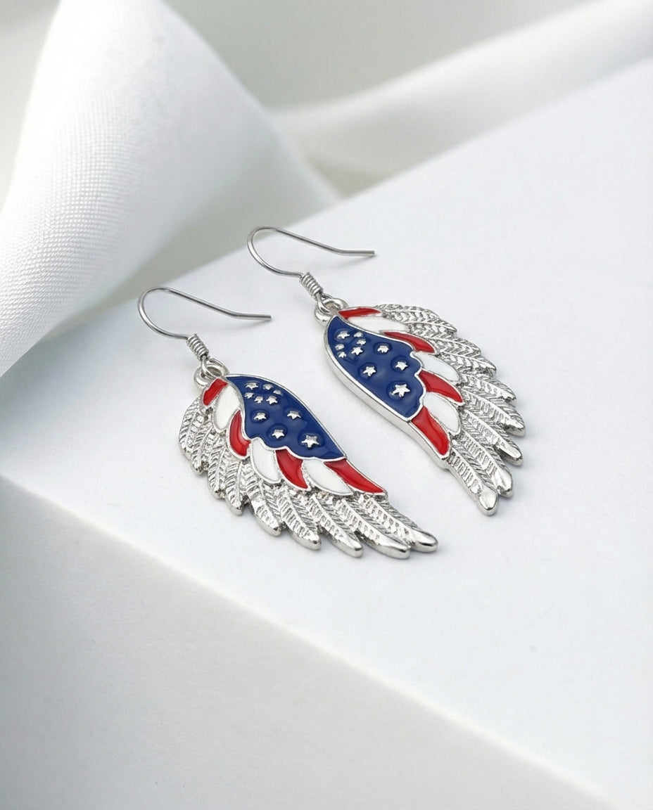USA Statement Earrings for Independence Day