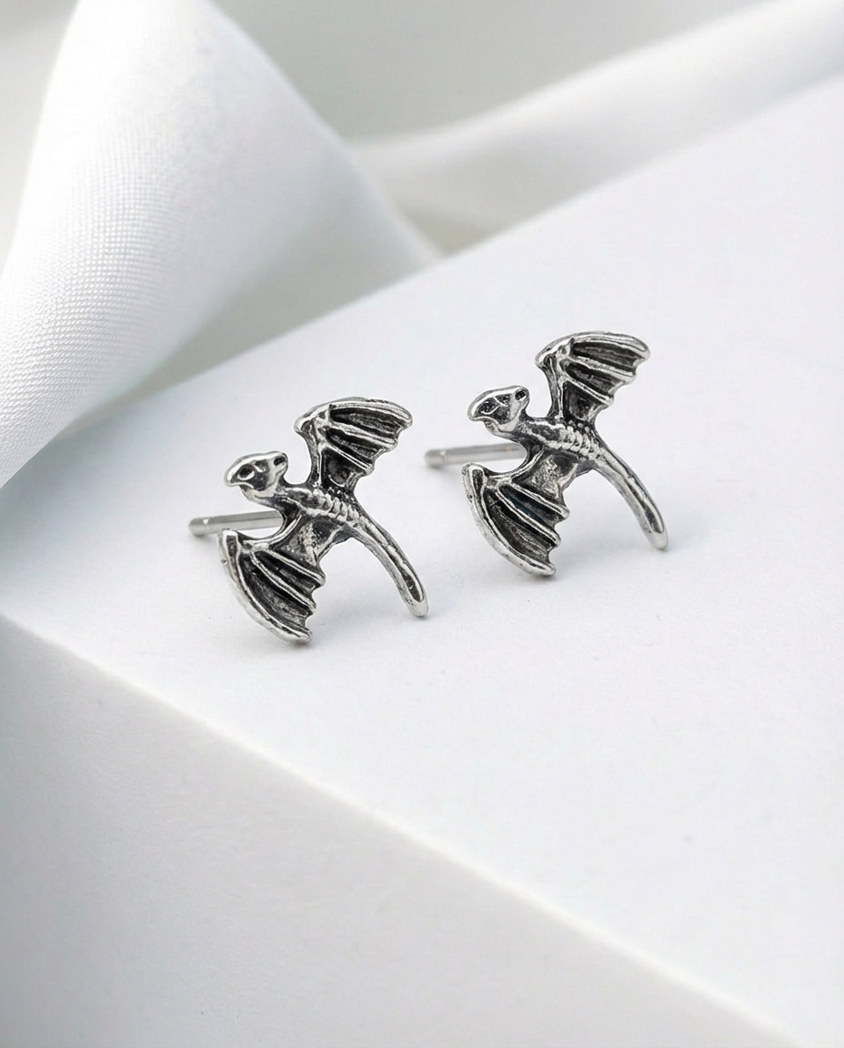 Tiny Dragon Stud Earrings