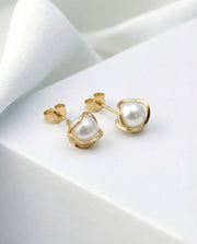 Pearl Stud Earrings