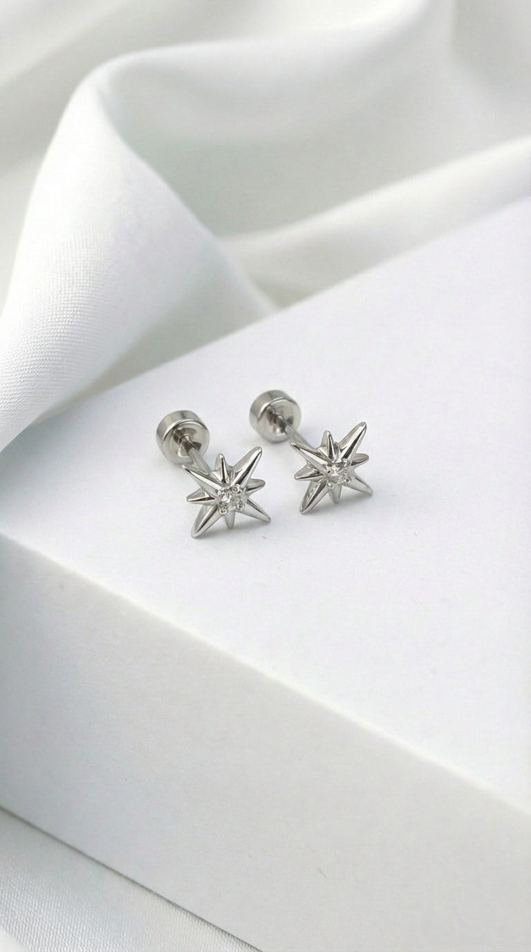 North Star Stud Earrings