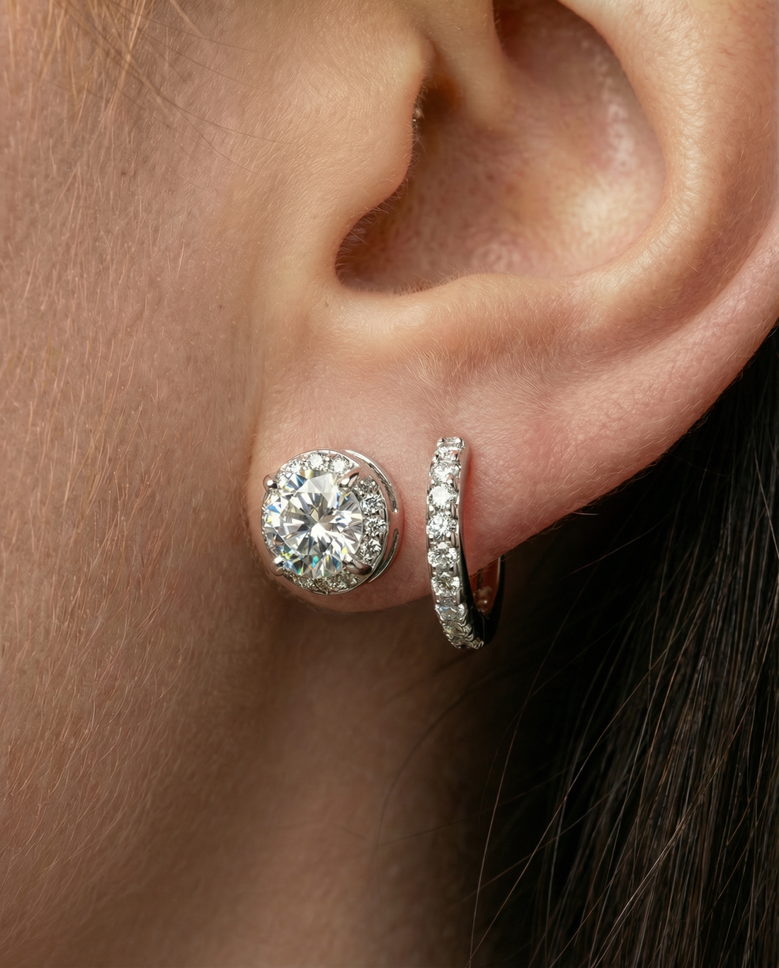 Minimalist Silver Earring Set of 3