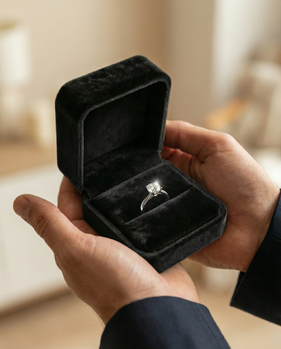 Premium Velvet Jewelry Box | Gift Box for Earrings & Rings