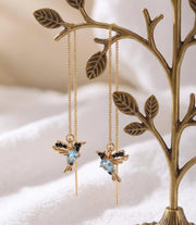 Hummingbird Threader Earrings