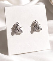 Realistic Halloween Fly Stud Earrings