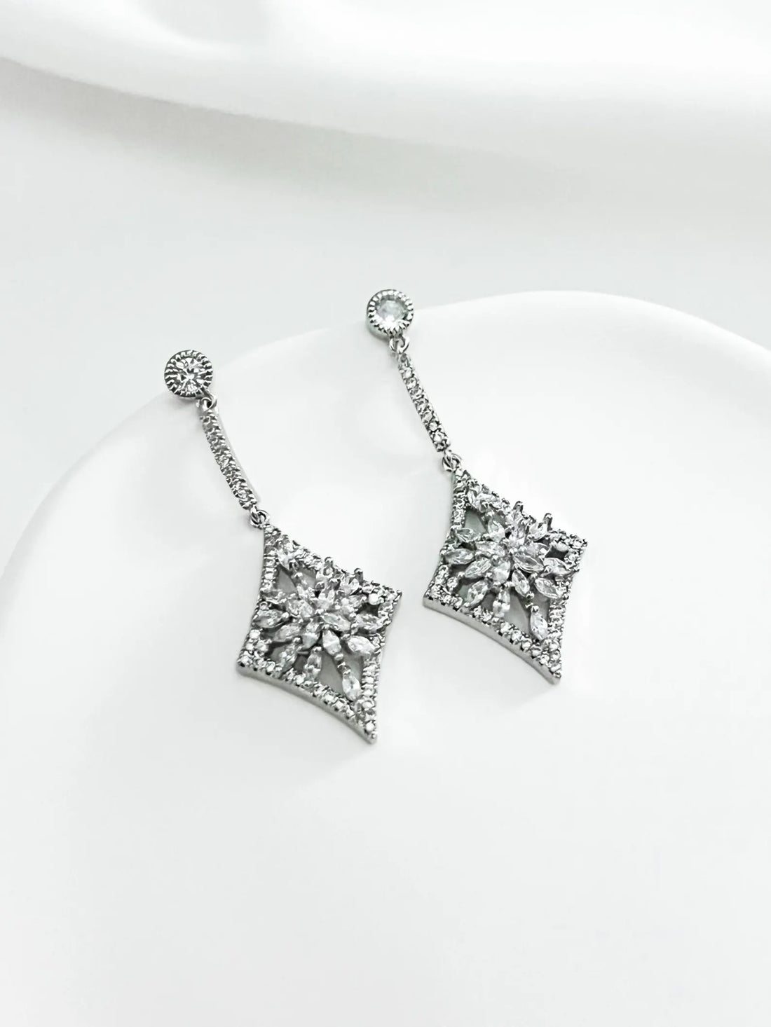 Diamond Dangle Earrings