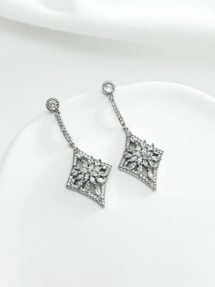 Diamond Dangle Earrings