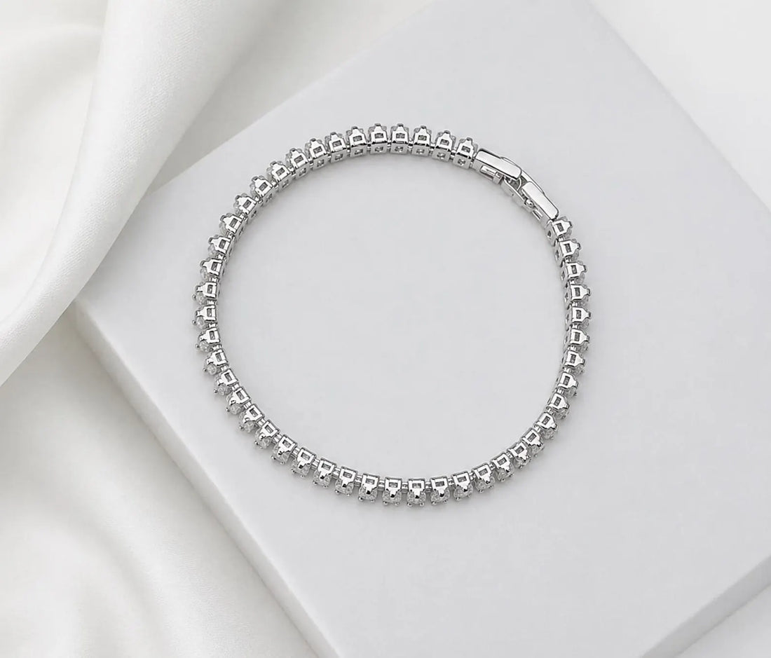 Baguette CZ Tennis Bracelet — alternate view 4