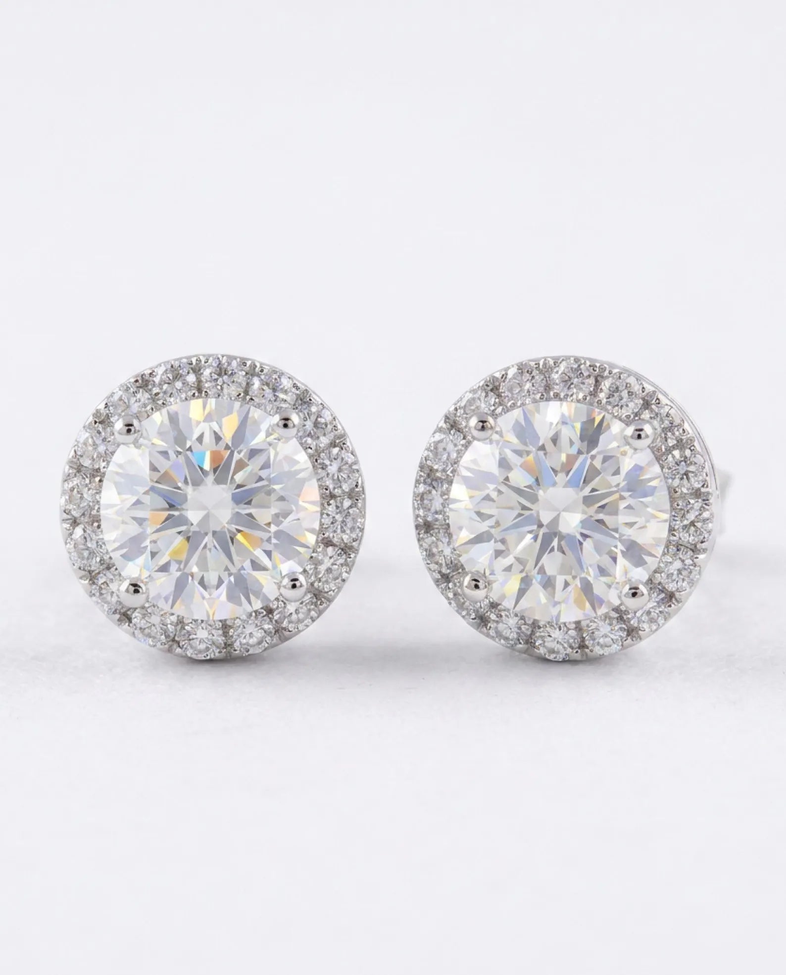 VVS1 Moissanite Earrings 925 Sterling Silver 0.8ct