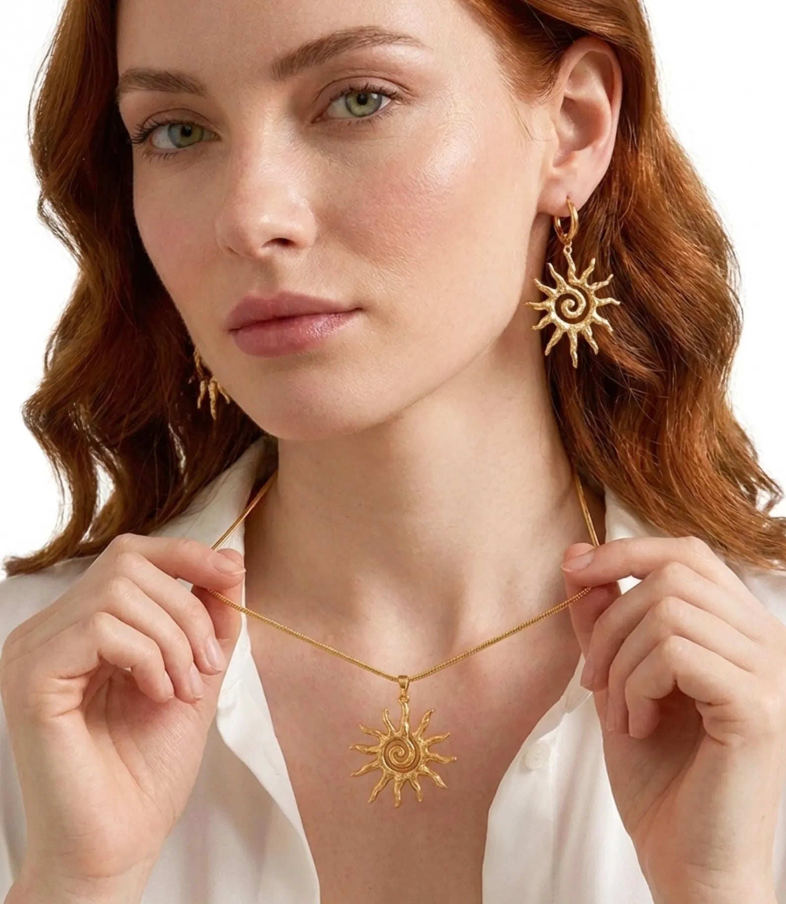 Boho Gold Sun Jewelry Set
