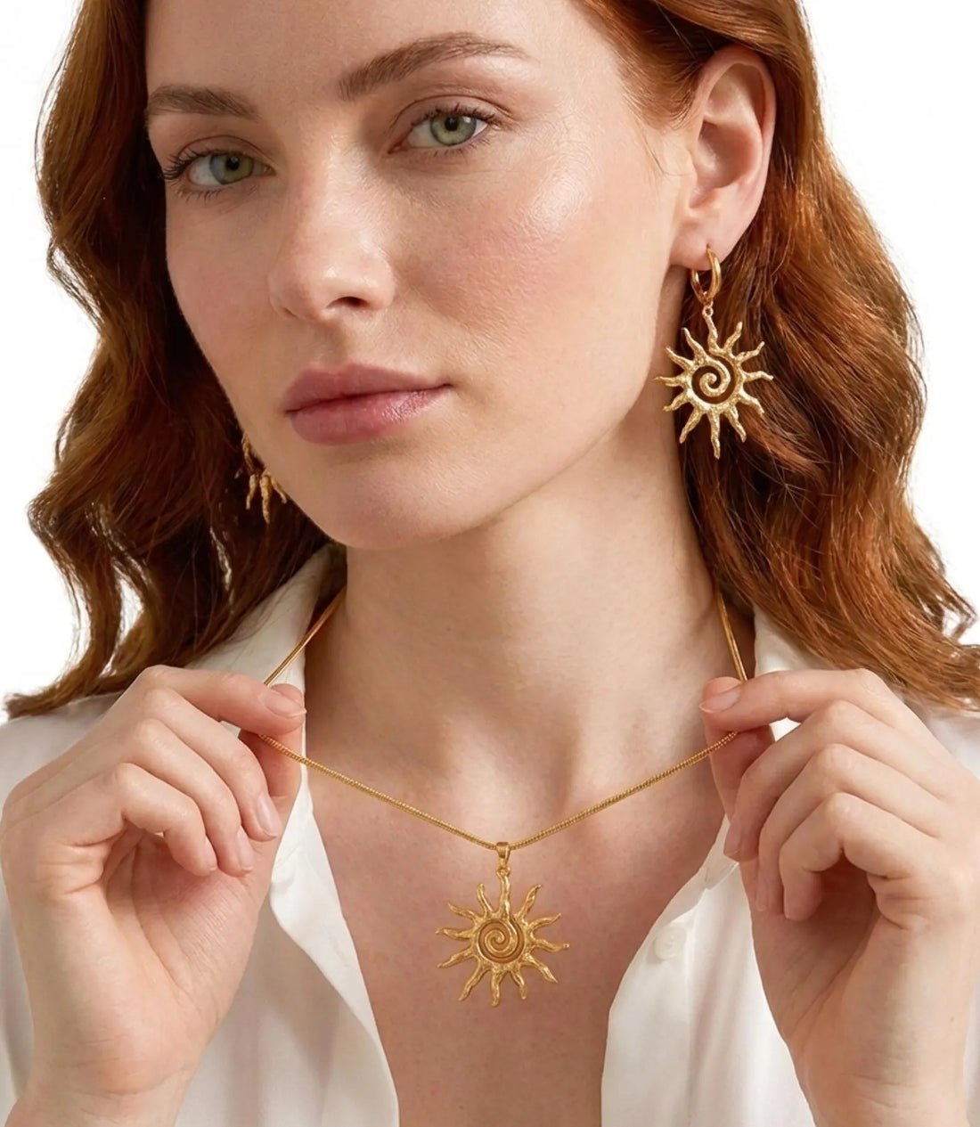 Boho Gold Sun Jewelry Set