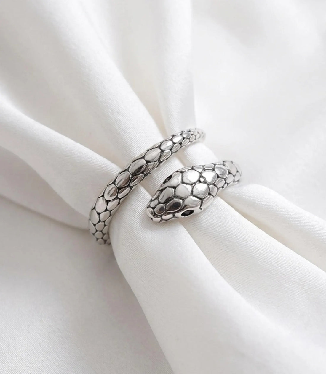 Vintage Open Adjustable Snake Spiral Ring