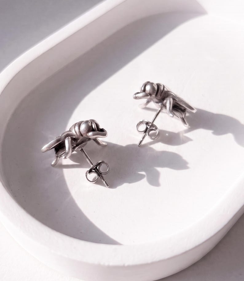 Realistic Fly Stud Earrings — product view 2