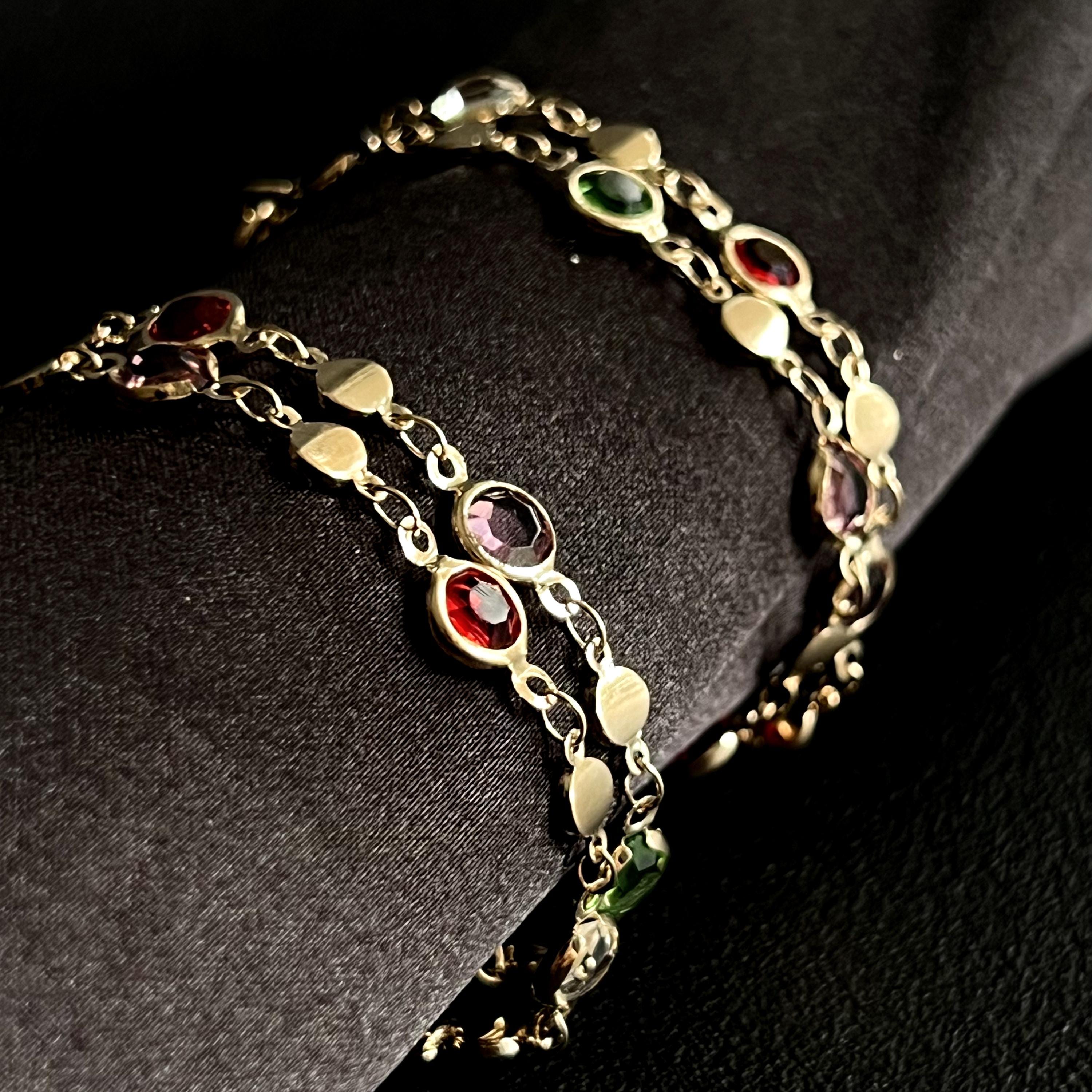 Elegant Peridot Gemstone Necklace, Handmade Vintage Jewelry, Gift for Her, gemstone necklace, dainty necklace for her, vintage jewelry