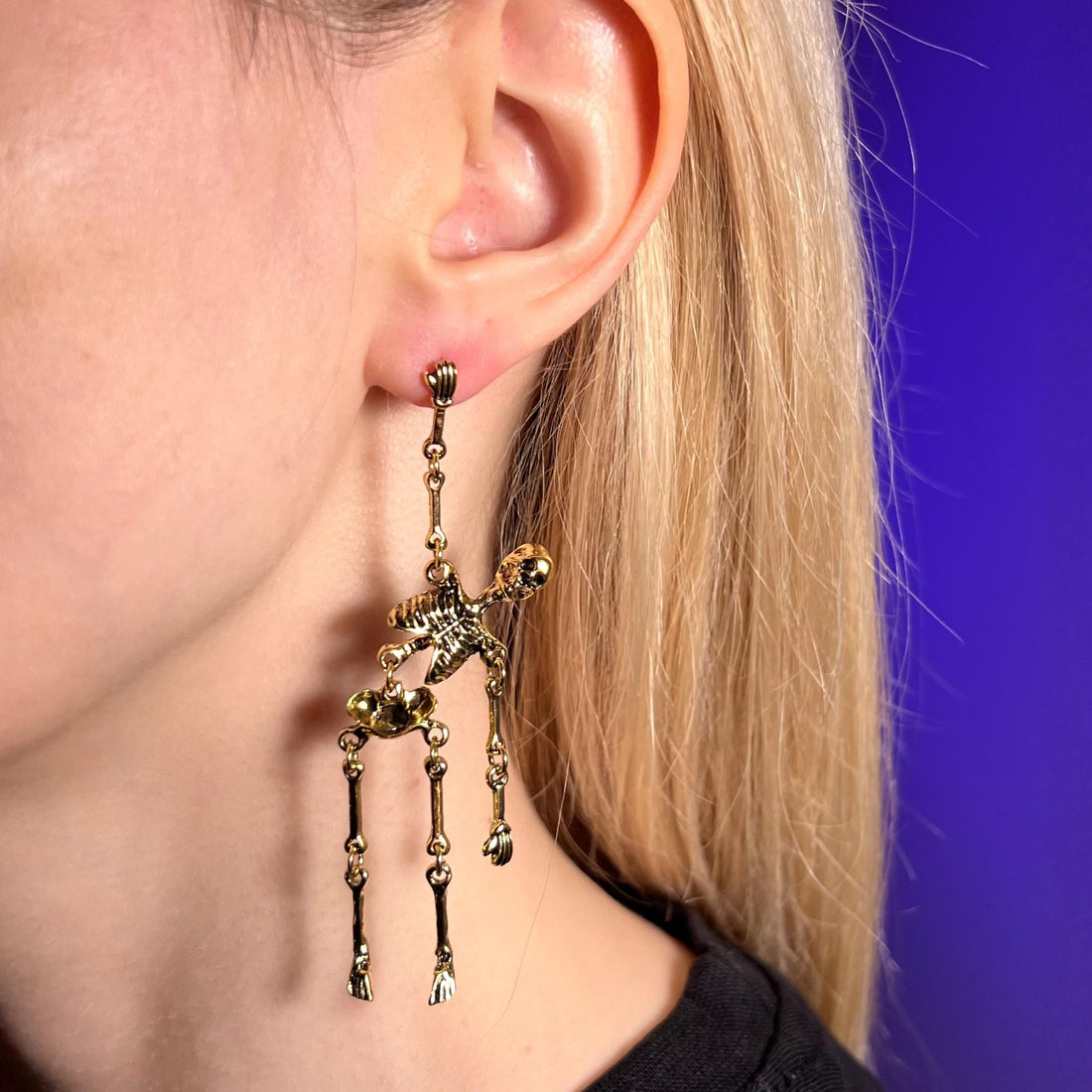 Halloween Earrings, Goth Earrings, Skull Earrings, Skeleton Earrings, Halloween Jewelry, Halloween Skeleton, Halloween Gift, Gothic Jewelry