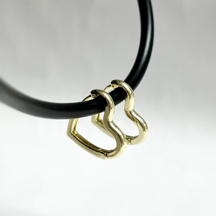 Heart Hoops Earrings Gold Heart Hoop Earrings Minimalist Earrings Perfect Gift for Her Gifts for Women Huggie Hoop Earrings Love Earrings