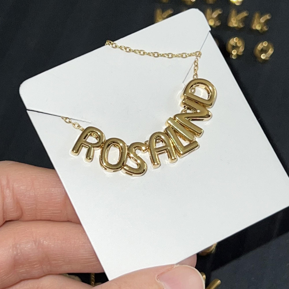 Custom Initial Necklace, Personalized 3D Letter Necklace, Letter D, A, K, Personalized Jewelry, Anniversary Gifts, Charm 3D Necklace For Her