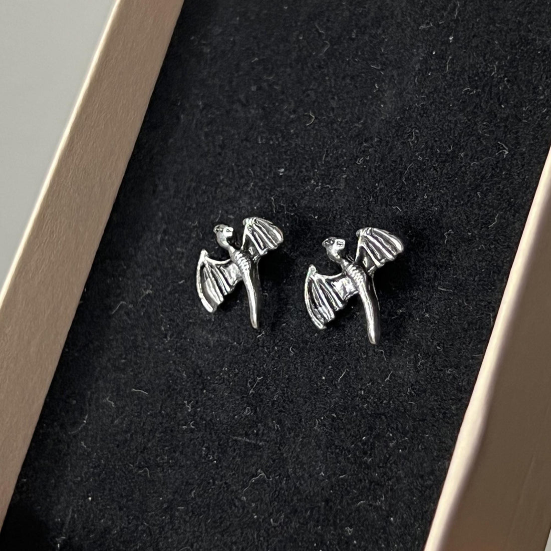 Tiny Mythical Dragon Stud Earrings, Chinese Dragon Earrings, Small Dragon Stud, Flat Back Earrings, Silver Dragon Stud Earrings, Cute Dragon