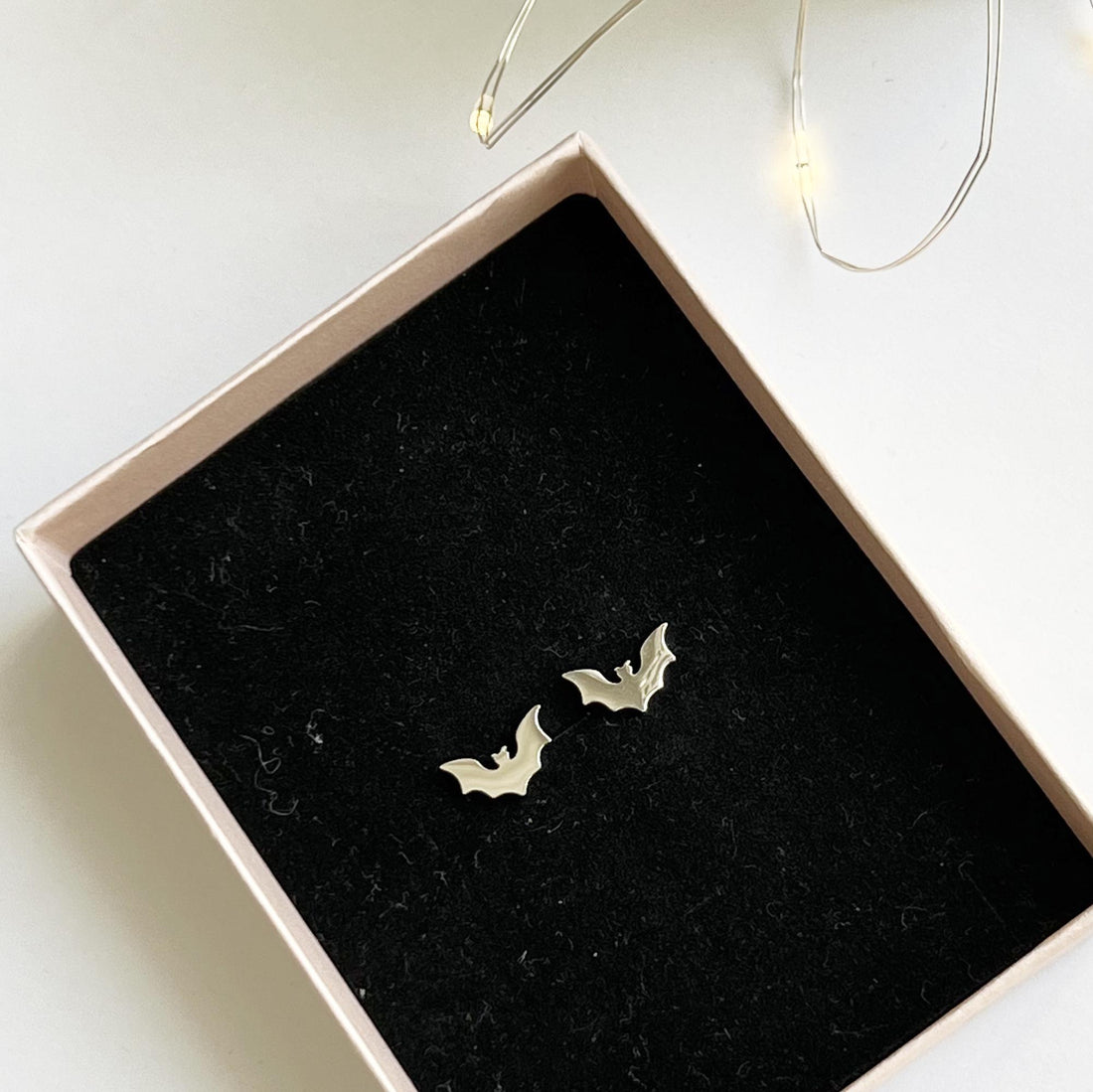 Gothic Bat Stud Earrings Bat Wing Earrings Small Black Earrings Goth Halloween Earrings Bat Jewelry Gothic Jewelry Halloween Jewelry