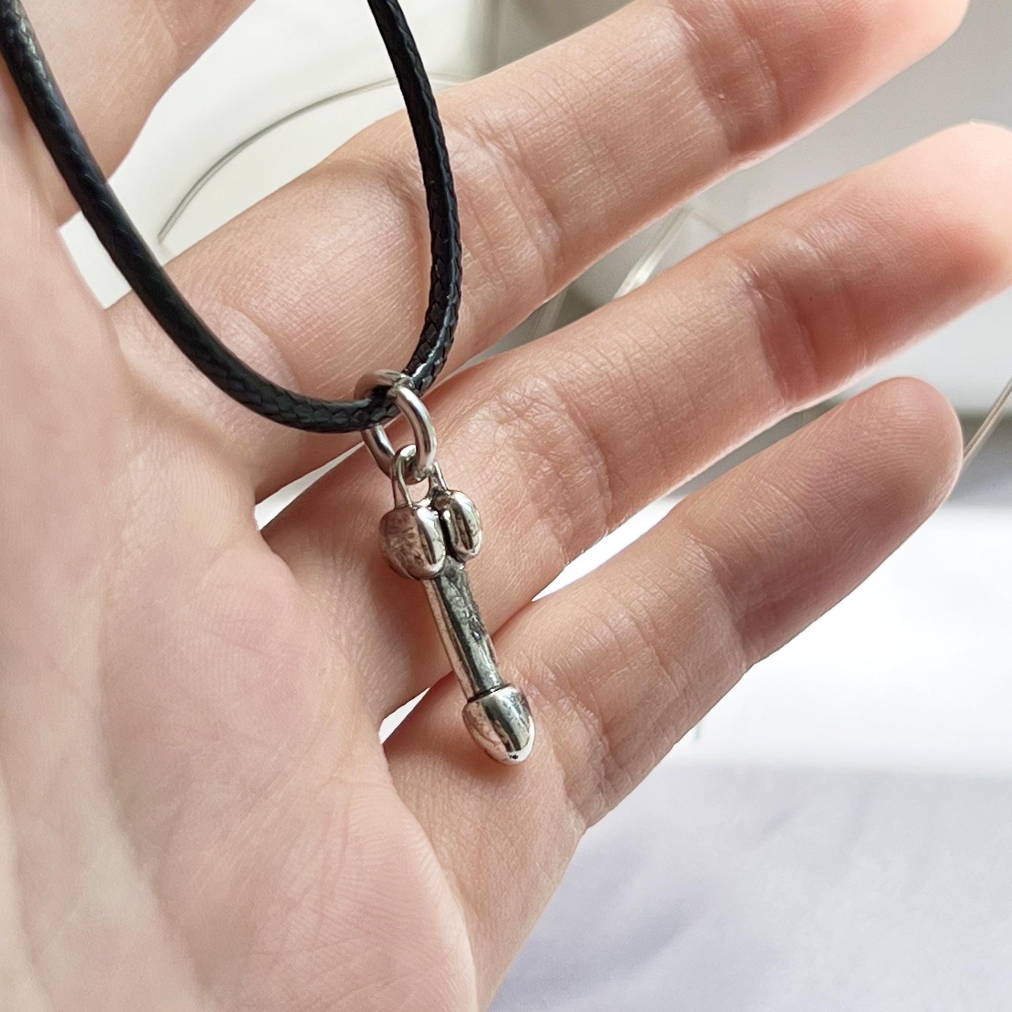 Penis Charm Necklace for Mens, Penis Pendant Necklace, Stainless steel penis pendant, Cock Jewelry Penis Jewelry, Gift for Her, Gift for Men