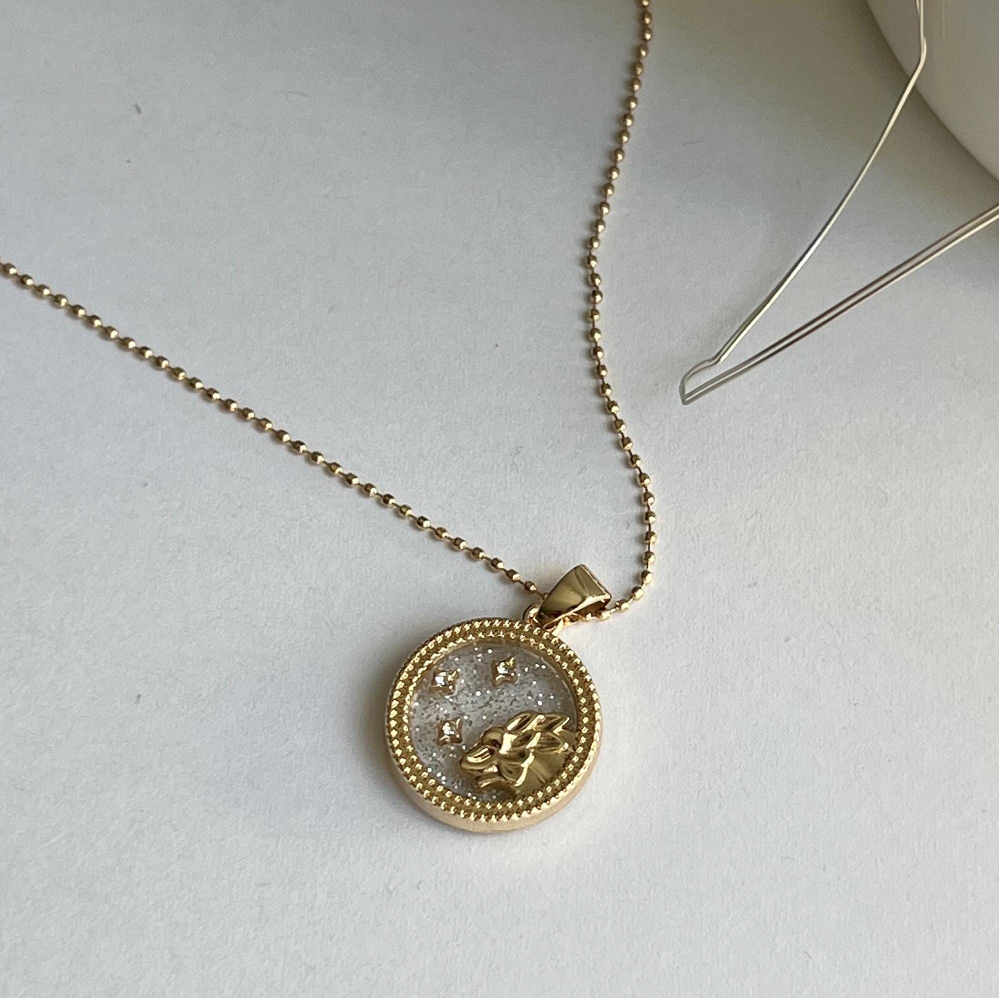 Zodiac Necklace, Astrology Gift, Birthday or Anniversary Gift for Her, Zodiac Jewelry, Pisces, Aries, Gemini, Cancer, Aquarius, Leo, Virgo