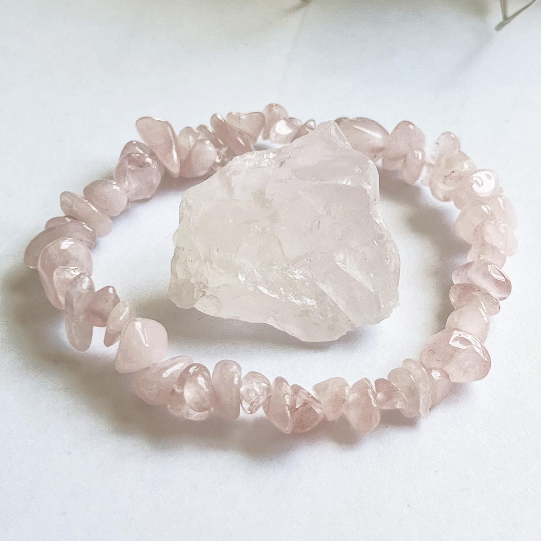Rose Quartz Bracelet For Women, Natural Crystal Gemstone Jewelry, Gemstone Bracelet, Birthstone Bracelet, Pink Charm Bracelet, Birthday Gift