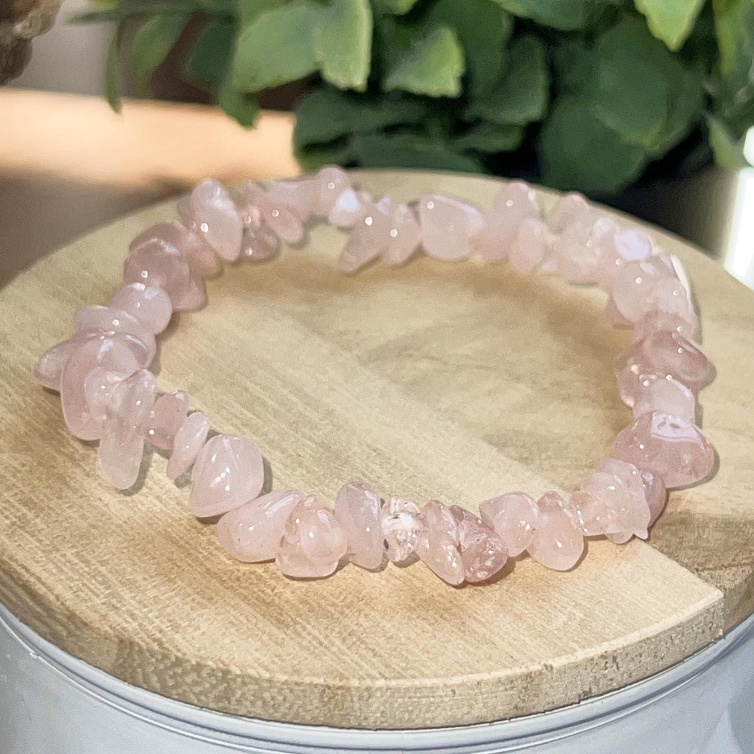 Rose Quartz Bracelet For Women, Natural Crystal Gemstone Jewelry, Gemstone Bracelet, Birthstone Bracelet, Pink Charm Bracelet, Birthday Gift