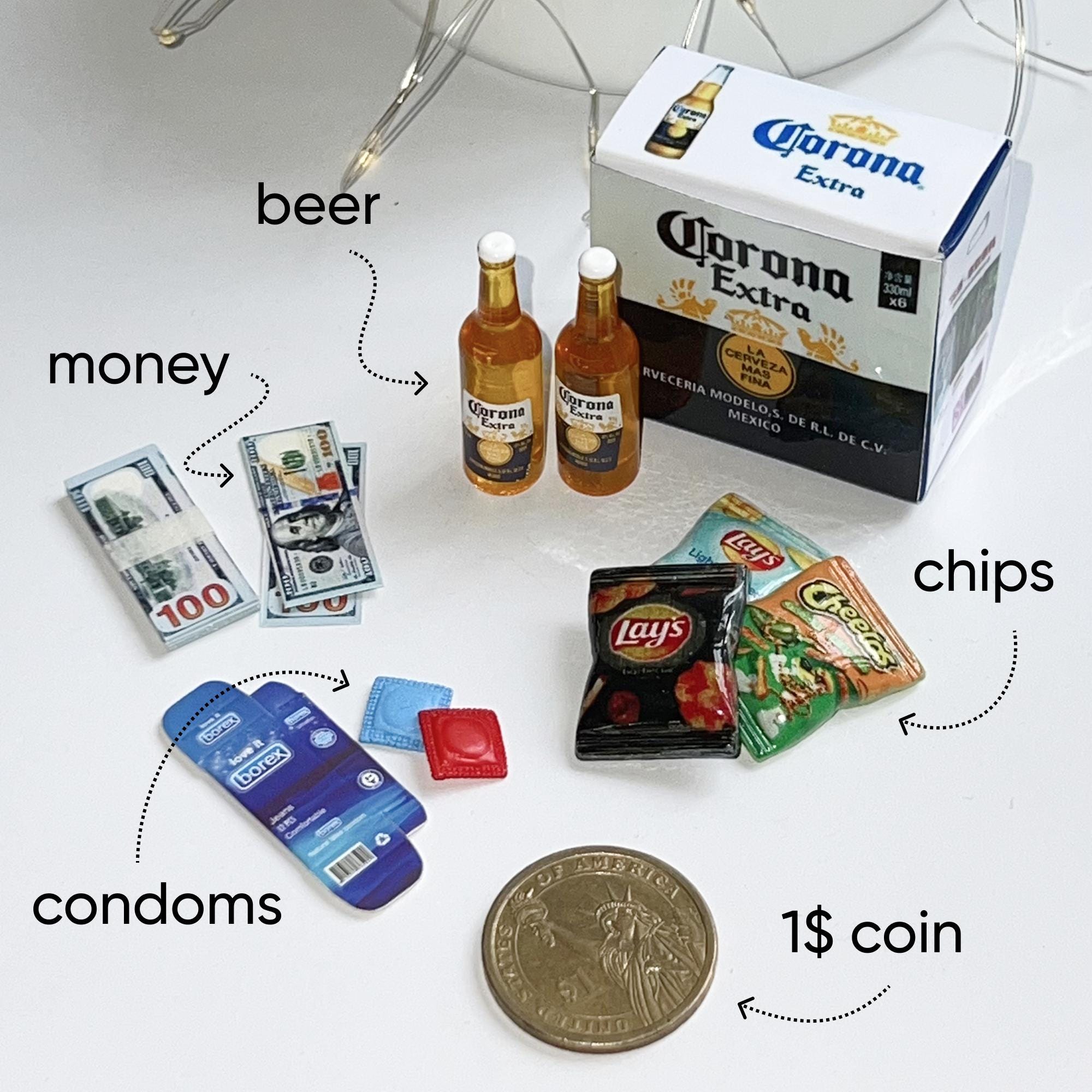 Dollhouse Miniatures Gift Box, Penis Pendant Necklace, Fun Boyfriend Gift, Cock Jewelry, Necklace for Mens, Sex Penis Jewelry, Gift for Her