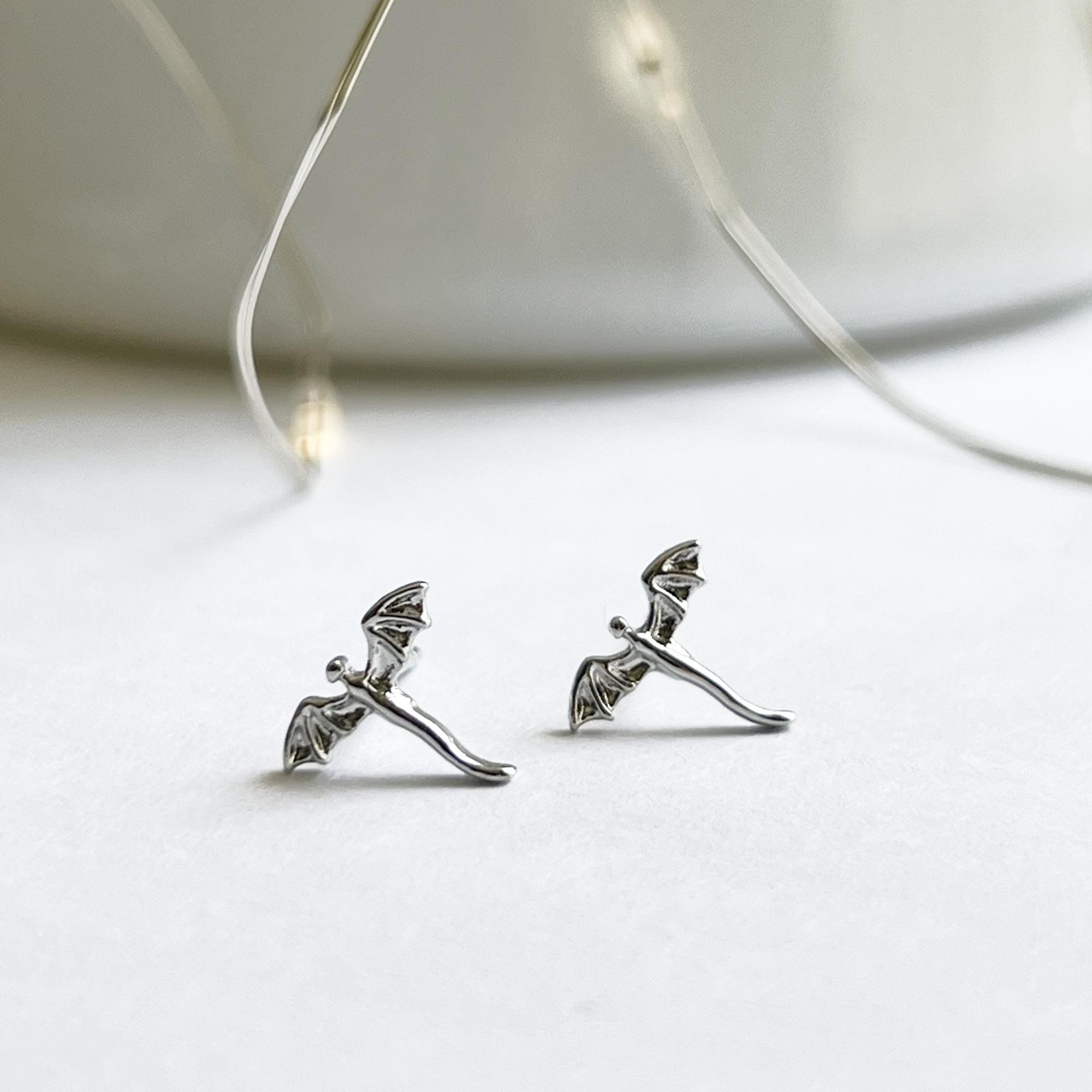 Extra Tiny Dragon Stud Earrings, Silver Dragon Earrings, Chinese Dragon Earrings, Small Dragon Stud, Flat Back Earrings, Delicate Studs