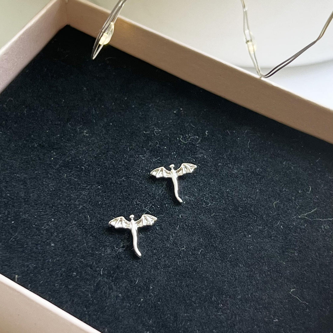 Extra Tiny Dragon Stud Earrings, Silver Dragon Earrings, Chinese Dragon Earrings, Small Dragon Stud, Flat Back Earrings, Delicate Studs