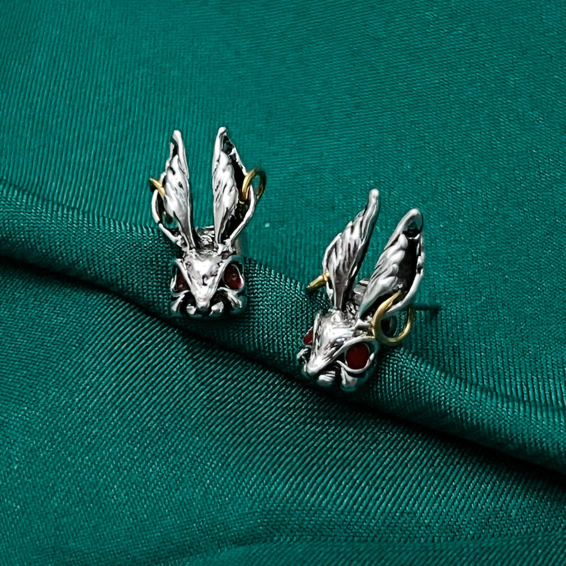 Easter Rabbit Stud Earrings Bunny Head Earrings Hare Earrings Animal Jewelry Rabbit Studs Jewelry Rabbit Birthday Gift Bunny Easter Gift