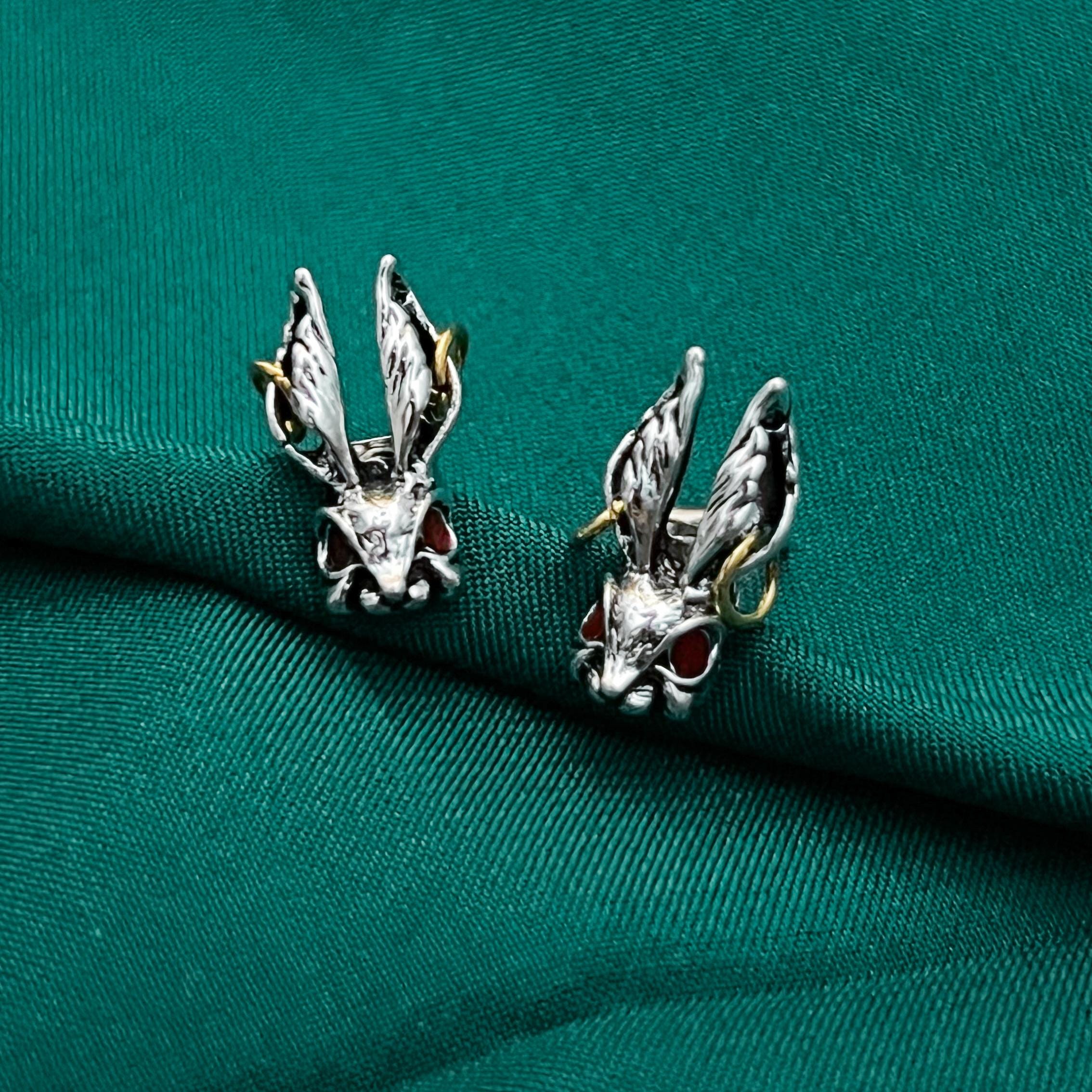 Easter Rabbit Stud Earrings Bunny Head Earrings Hare Earrings Animal Jewelry Rabbit Studs Jewelry Rabbit Birthday Gift Bunny Easter Gift