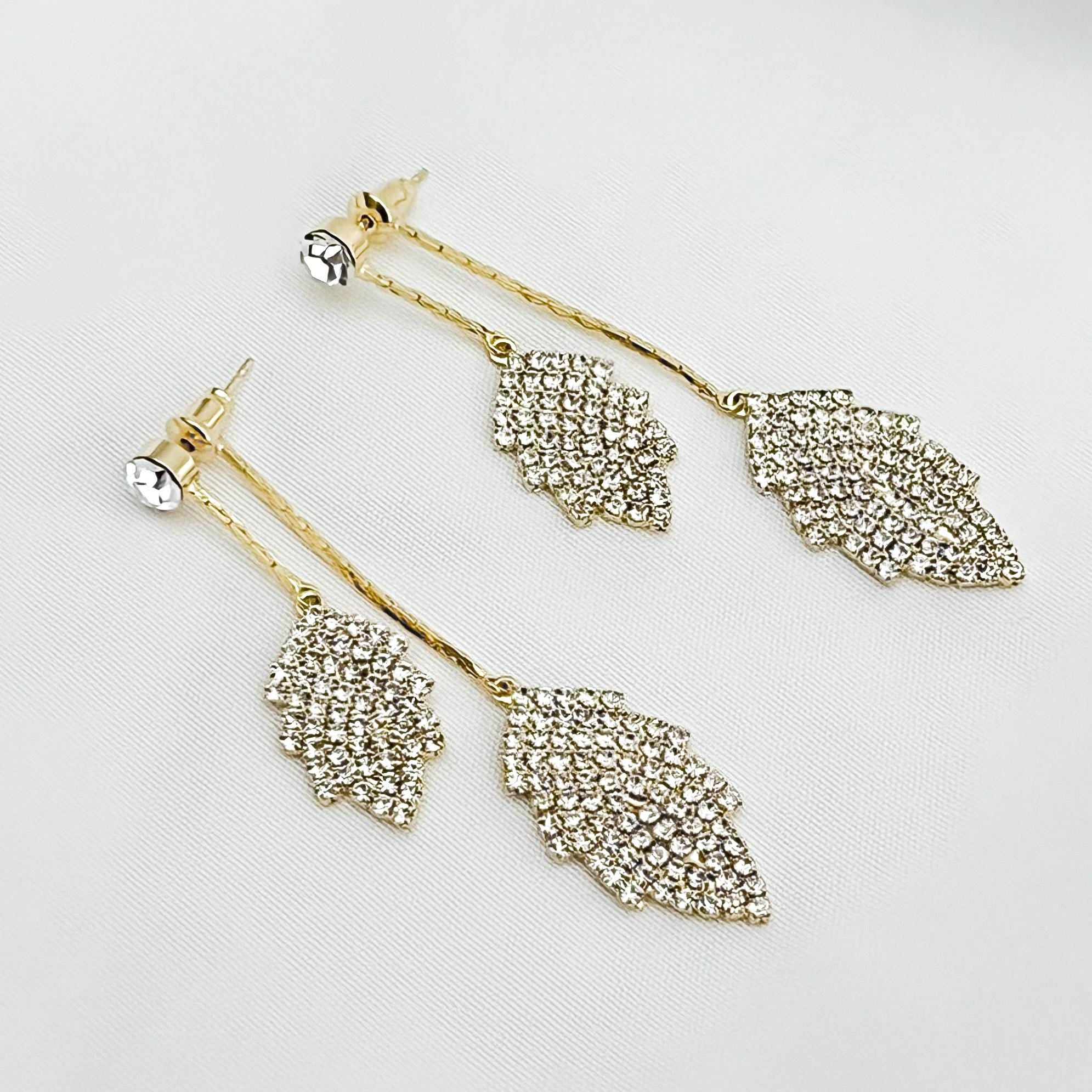 Leaf Earrings For Women Nature Inspired Jewelry Gold Dangle Earrings Elegant Gift for Her Silver Leaf Earrings Gift for Her