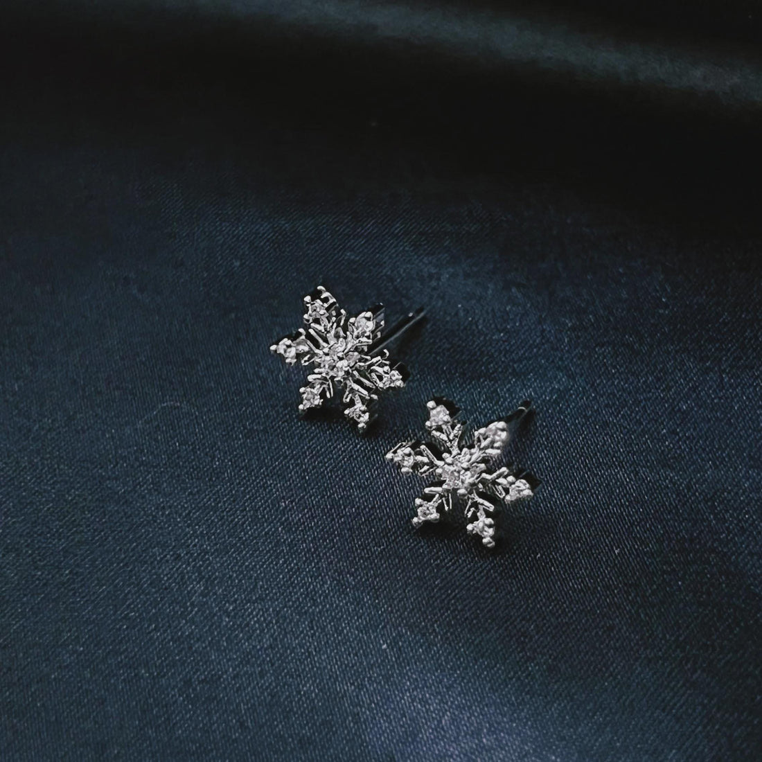Snowflake Earrings Snowflake Stud Earrings Christmas Earrings Wedding Earrings Winter Earrings Christmas Gift For Her