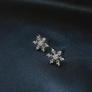 Snowflake Earrings Snowflake Stud Earrings Christmas Earrings Wedding Earrings Winter Earrings Christmas Gift For Her